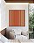 Quadro Quadrado Abstrato Listras Degradê Laranja Coral e Marfim Canvas Moldura - Imagem 1