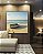 Quadro Quadrado Barco em Praia de Mar Azul Calmo Céu Limpo Canvas Moldura - Imagem 1