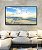 Quadro Horizontal Pássaros em Praia de Mar Calmo Azul Natureza Canvas Moldura - Imagem 4