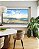 Quadro Horizontal Pássaros em Praia de Mar Calmo Azul Natureza Canvas Moldura - Imagem 1