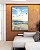 Quadro Vertical Pássaros em Praia de Mar Calmo Azul Natureza Canvas Moldura - Imagem 5