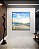 Quadro Quadrado Pássaros em Praia de Mar Calmo Azul Natureza Canvas Moldura - Imagem 3