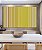 Quadro Horizontal Abstrato Degradê Listras Dourado Amarelo Ouro Areia Canvas Moldura - Imagem 1