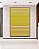 Quadro Vertical Abstrato Degradê Listras Dourado Amarelo Ouro Areia Canvas Moldura - Imagem 4