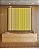 Quadro Quadrado Abstrato Degradê Listras Dourado Amarelo Ouro Areia Canvas Moldura - Imagem 1