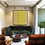 Quadro Quadrado Abstrato Degradê Listras Dourado Amarelo Ouro Areia Canvas Moldura - Imagem 3