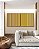 Duo de Quadros Quadrados Abstrato Degradê Listras Dourado Amarelo Ouro Areia Canvas Moldura - Imagem 1