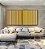 Duo de Quadros Quadrados Abstrato Degradê Listras Dourado Amarelo Ouro Areia Canvas Moldura - Imagem 5