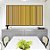 Trio de Quadros Estilizados Abstrato Degradê Listras Dourado Amarelo Ouro Areia Canvas Moldura - Imagem 5