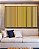 Trio de Quadros Estilizados Abstrato Degradê Listras Dourado Amarelo Ouro Areia Canvas Moldura - Imagem 4