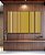 Trio de Quadros Estilizados Abstrato Degradê Listras Dourado Amarelo Ouro Areia Canvas Moldura - Imagem 1