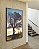Quadro Vertical Árvore Banco Céu Azul e Luzes do Sol Paisagem Canvas Moldura - Imagem 4
