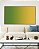 Quadro Horizontal Abstrato Degradê Verde Esmeralda e Amarelo Dourado Canvas Moldura - Imagem 3
