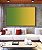 Quadro Horizontal Abstrato Degradê Verde Esmeralda e Amarelo Dourado Canvas Moldura - Imagem 4