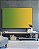 Quadro Horizontal Abstrato Degradê Verde Esmeralda e Amarelo Dourado Canvas Moldura - Imagem 5