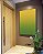 Quadro Vertical Abstrato Degradê Verde Esmeralda e Amarelo Dourado Canvas Moldura - Imagem 5