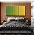 Trio de Quadros Abstrato Degradê Verde Esmeralda e Amarelo Dourado Canvas Moldura - Imagem 5