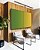Duo de Quadros Abstrato Degradê Verde Esmeralda e Amarelo Dourado Canvas Moldura - Imagem 5