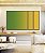Trio de Quadros Estilizados Abstrato Degradê Verde Esmeralda e Amarelo Dourado Canvas Moldura - Imagem 5