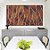 Trio de Quadros Estilizados Folhas Abstratas Marrom Terra Vermelho Tijolo Canvas Moldura - Imagem 4
