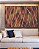Trio de Quadros Estilizados Folhas Abstratas Marrom Terra Vermelho Tijolo Canvas Moldura - Imagem 5