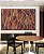 Trio de Quadros Estilizados Folhas Abstratas Marrom Terra Vermelho Tijolo Canvas Moldura - Imagem 2