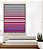 Quadro Vertical Abstrato Degradê Listras Rosa Choque Areia Azul Canvas Moldura - Imagem 1
