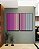 Duo de Quadros Abstrato Degradê Listras Rosa Choque Areia Azul Canvas Moldura - Imagem 3