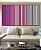 Trio de Quadros Estilizados Abstrato Degradê Listras Rosa Choque Areia Azul Canvas Moldura - Imagem 4