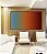 Quadro Horizontal Abstrato Degradê Azul Petróleo Caramelo e Bordô Canvas Moldura - Imagem 5