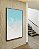 Quadro Vertical Mar Azul Suave e Praia de Areia Branca Canvas Moldura - Imagem 3
