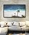 Quadro Horizontal Mar Azul e Coqueiro em Praia Branca Canvas Moldura - Imagem 3
