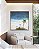 Quadro Quadrado Mar Azul e Coqueiro em Praia Branca Canvas Moldura - Imagem 3