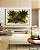 Quadro Horizontal Abstrato Verde Pistache Marrom Efeito Pintura Canvas Moldura - Imagem 2