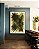 Quadro Vertical Abstrato Verde Pistache Marrom Efeito Pintura Canvas Moldura - Imagem 5