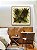 Quadro Quadrado Abstrato Verde Pistache Marrom Efeito Pintura Canvas Moldura - Imagem 4