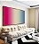 Quadro Horizontal Degradê Rosa Choque Areia Azul Canvas Moldura - Imagem 3