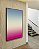 Quadro Vertical Degradê Rosa Choque Areia Azul Canvas Moldura - Imagem 1
