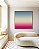 Quadro Quadrado Degradê Rosa Choque Areia Azul Canvas Moldura - Imagem 5
