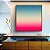Quadro Quadrado Degradê Rosa Choque Areia Azul Canvas Moldura - Imagem 2