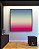 Quadro Quadrado Degradê Rosa Choque Areia Azul Canvas Moldura - Imagem 4