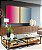 Duo de Quadros Degradê Rosa Choque Areia Azul Canvas Moldura - Imagem 3