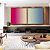 Duo de Quadros Quadrados Degradê Rosa Choque Areia Azul Canvas Moldura - Imagem 3