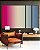 Trio de Quadros Estilizados Degradê Rosa Choque Areia Azul Canvas Moldura - Imagem 4