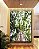 Quadro Vertical Árvore Folhas Verdes e Tronco Paisagem Canvas Moldura - Imagem 5