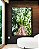 Quadro Vertical Árvore Folhas Verdes e Tronco Paisagem Canvas Moldura - Imagem 2