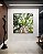 Quadro Quadrado Árvore Folhas Verdes e Tronco Paisagem Canvas Moldura - Imagem 2