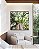 Quadro Quadrado Árvore Folhas Verdes e Tronco Paisagem Canvas Moldura - Imagem 3