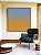 Quadro Quadrado Abstrato Degradê Laranja Tangerina Azul Canvas Moldura - Imagem 5