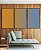 Trio de Quadros Abstrato Degradê Laranja Tangerina Azul Canvas Moldura - Imagem 5